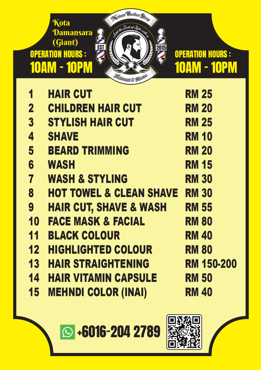 Price list