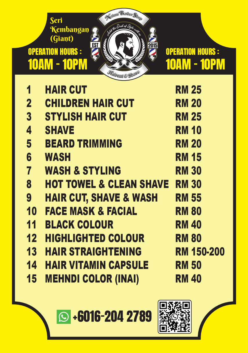 Price list